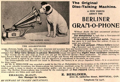 Nipper Gramophone Ad