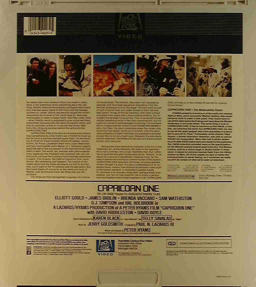 CED title precursor to the Blu-ray DVD movie disc format