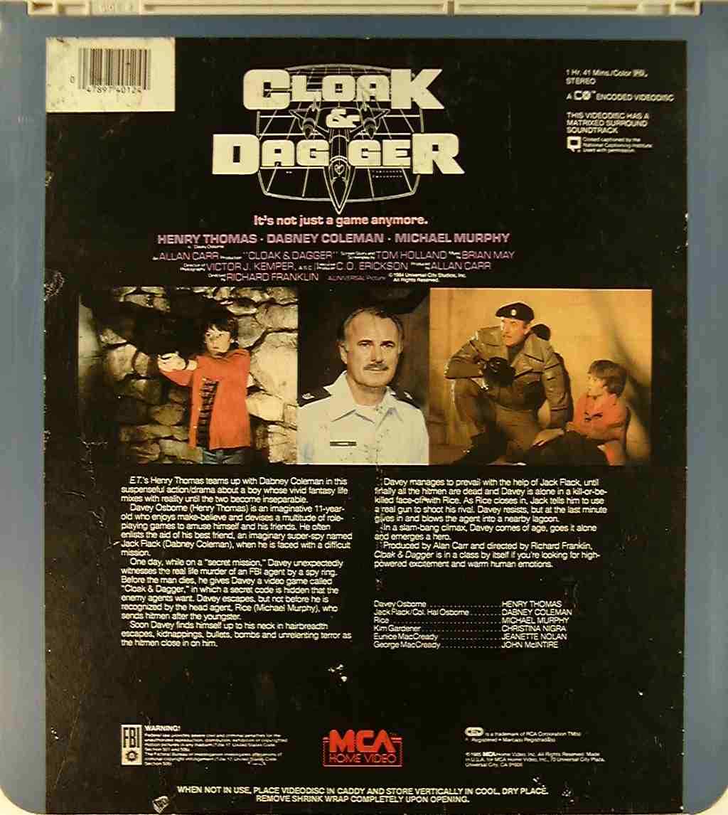 CED title precursor to the Blu-ray DVD movie disc format