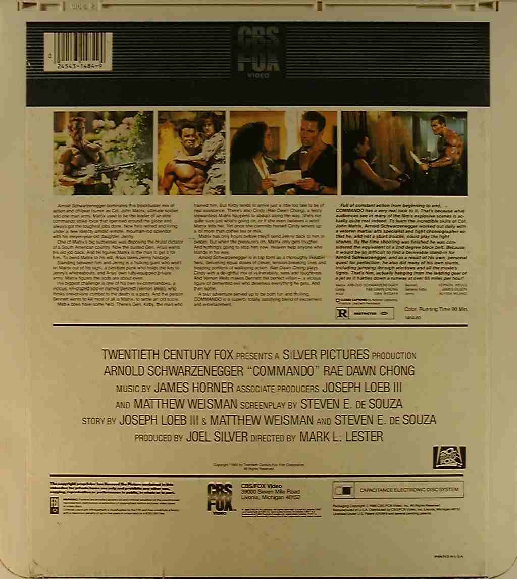 CED title precursor to the Blu-ray DVD movie disc format