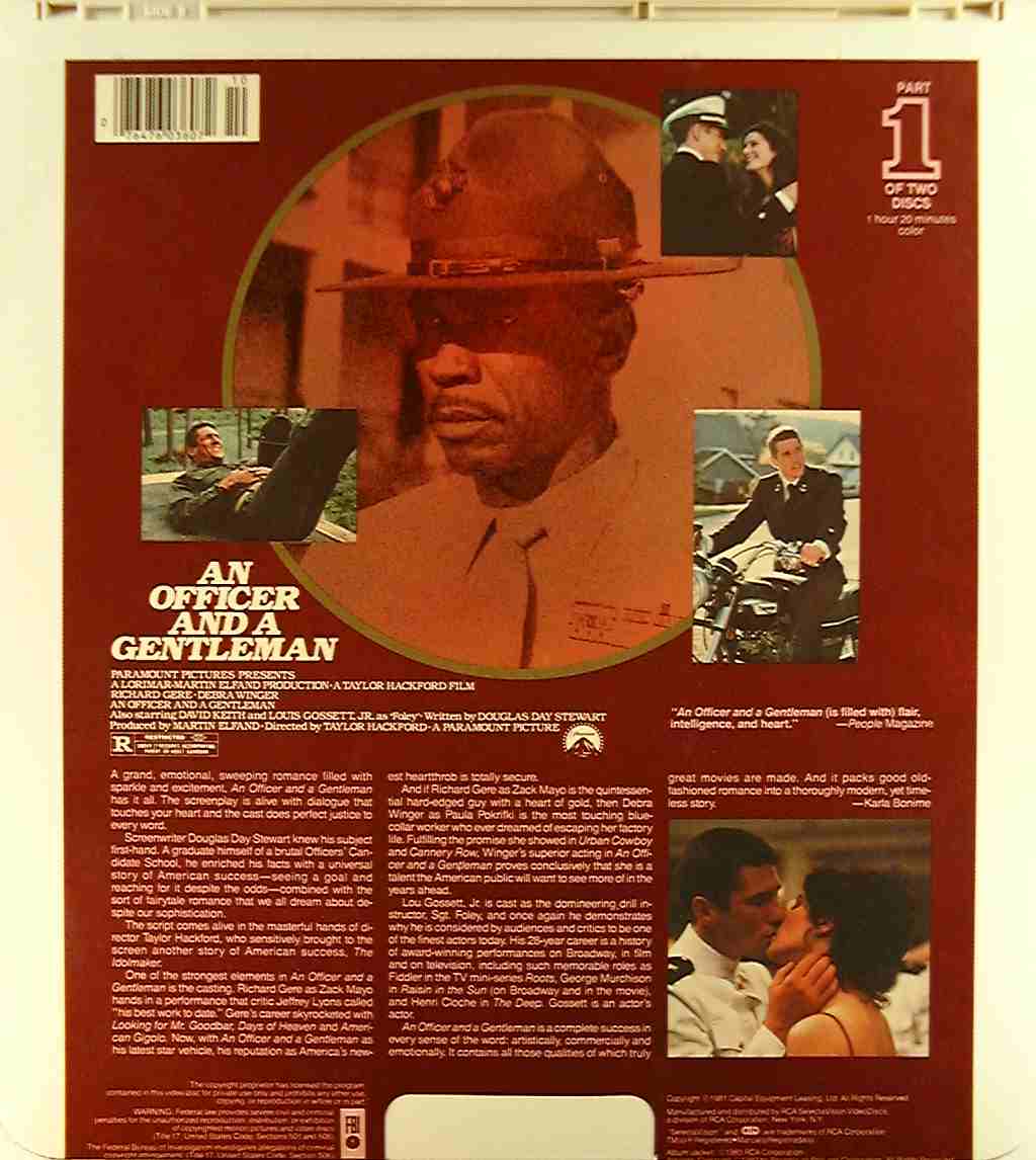 CED title precursor to the Blu-ray DVD movie disc format