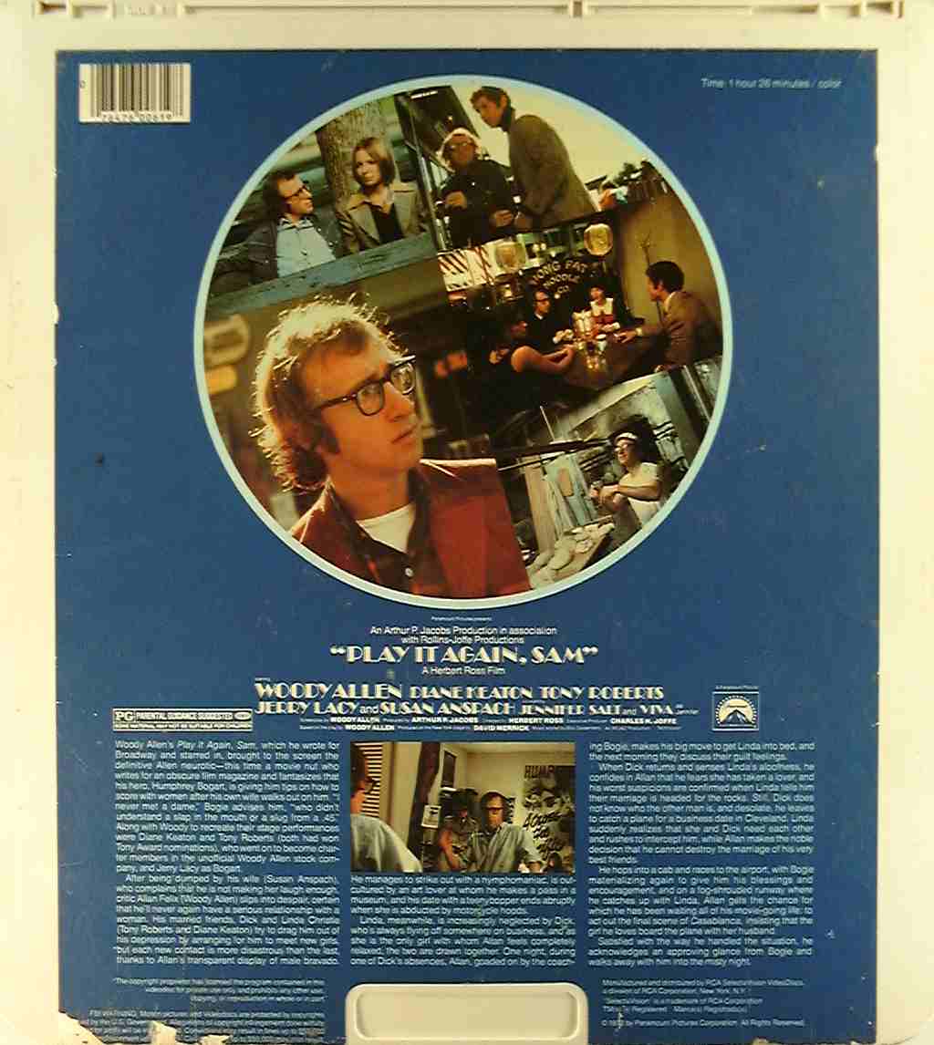 CED title precursor to the Blu-ray DVD movie disc format