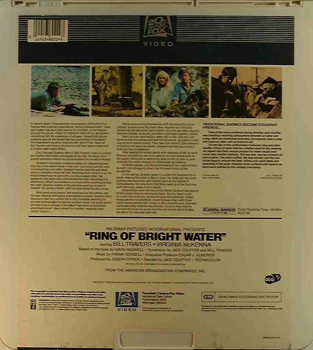 CED title precursor to the Blu-ray DVD movie disc format