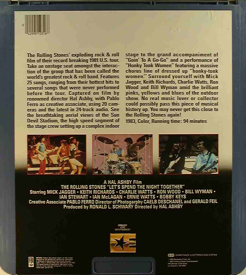 CED title precursor to the Blu-ray DVD movie disc format