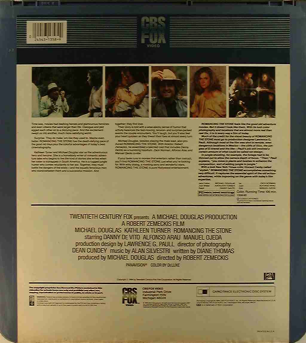 CED title precursor to the Blu-ray DVD movie disc format